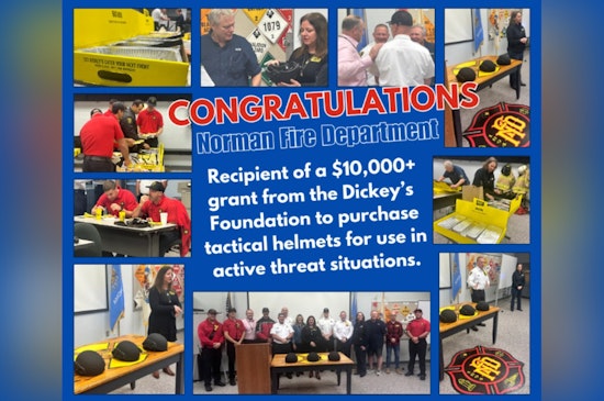 Norman Fire Department Receives Over $10K from Dickey's Foundation for Critical Protective Equipment