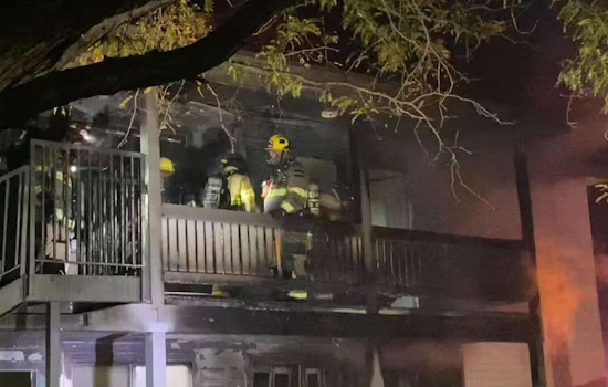 One Hospitalized, Four Families Displaced After Midnight Apartment Fire in Midvale
