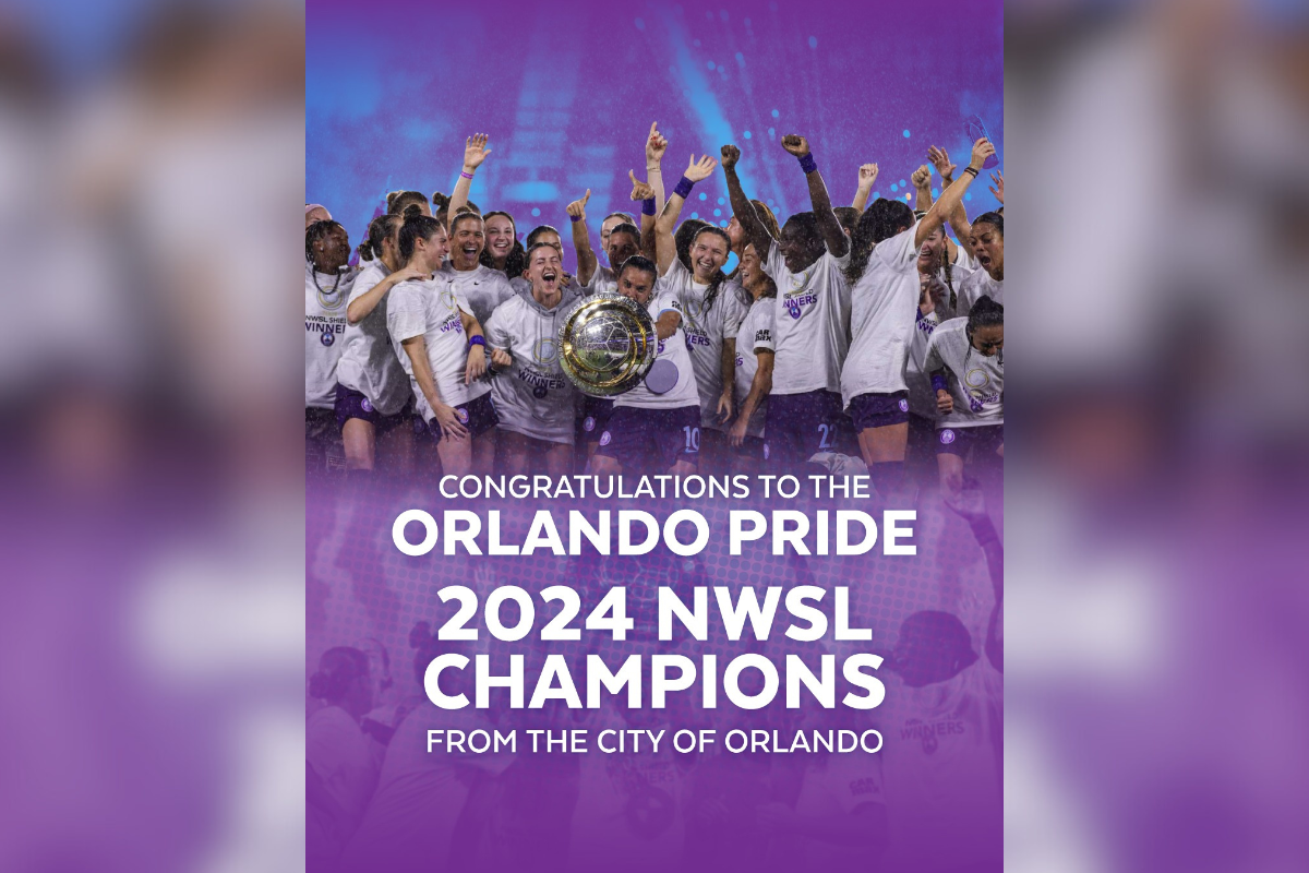 Orlando Dons Purple for Pride's Championship Parade, Historic NWSL