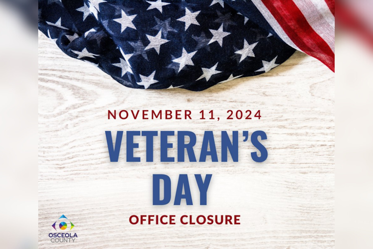 Osceola County Honors Veterans, Offices Close but Essential Services Continue on November 11