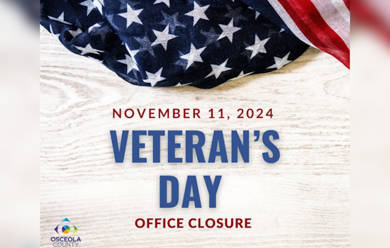 Osceola County Honors Veterans, Offices Close but Essential Services Continue on November 11