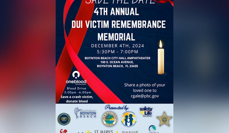 Palm Beach County Joins Forces with MADD to Honor Victims and Combat Impaired Driving