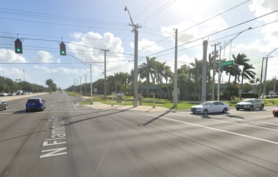 Pembroke Pines Intersection Blocked Following Collision Involving Fire Truck and Two Vehicles