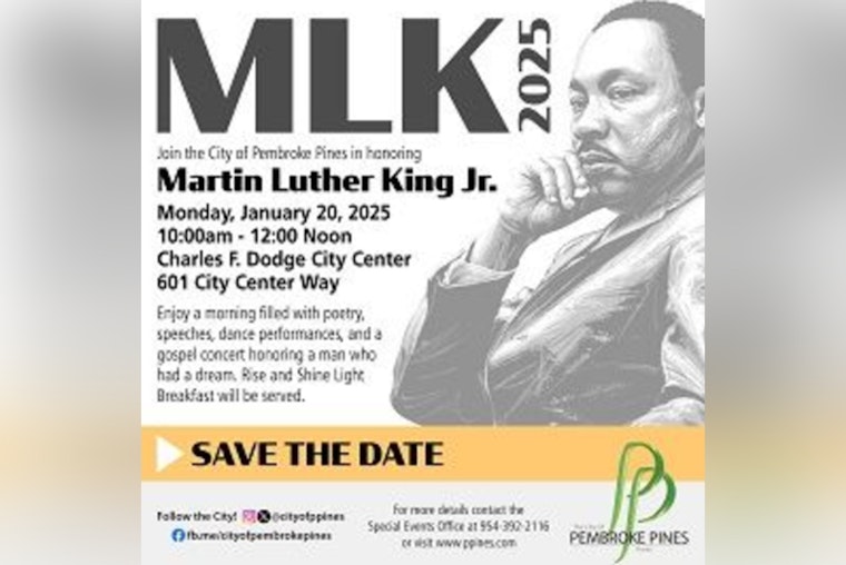 Pembroke Pines to Celebrate Dr. Martin Luther King Jr. with Cultural Memorial at Charles F. Dodge City Center