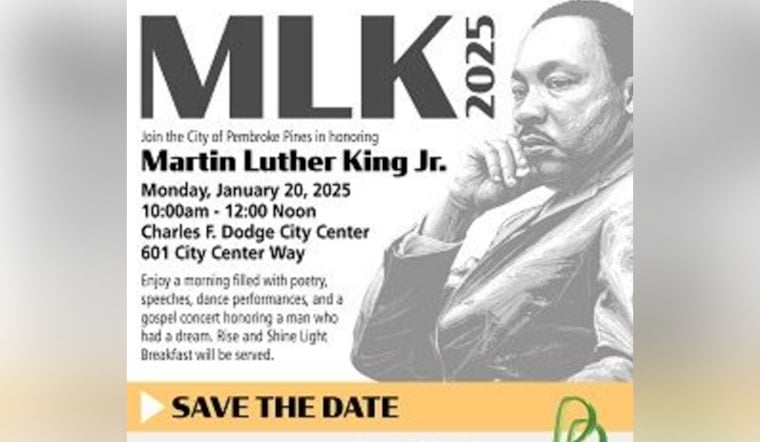 Pembroke Pines to Celebrate Dr. Martin Luther King Jr. with Cultural Memorial at Charles F. Dodge City Center