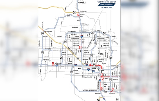 Phoenix Drivers Alert, Freeway Closures and Detours due to Major Improvement Projects Nov 1-4