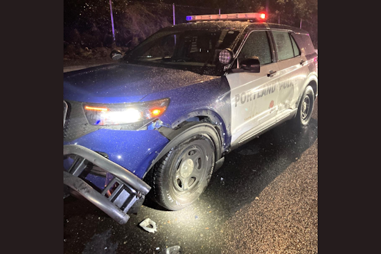 Portland Officer Recovers After Drunk Driver Sideswipes Patrol Car on I-5, Suspect Charged