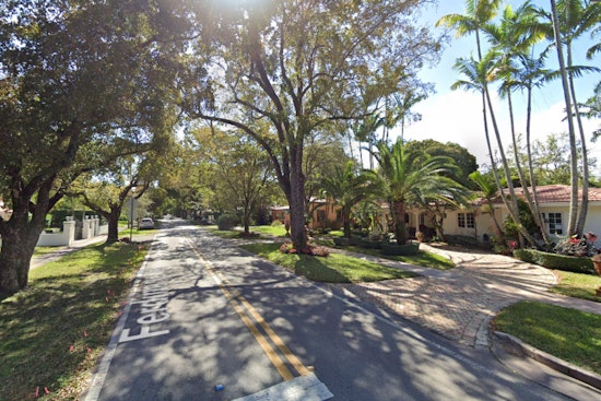 Power Line Collapse Causes Vehicle Fire on Ferdinand Street in Coral Gables