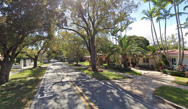 Power Line Collapse Causes Vehicle Fire on Ferdinand Street in Coral Gables