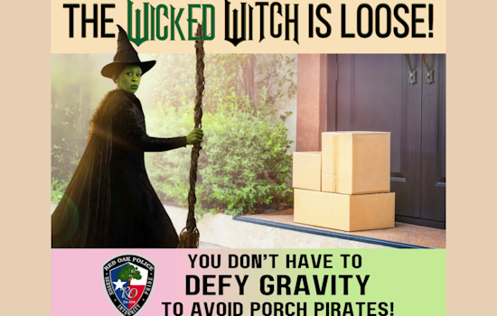 Red Oak Police Harness Holiday Lore to Combat Porch Piracy, Share Practical Anti-Theft Tips