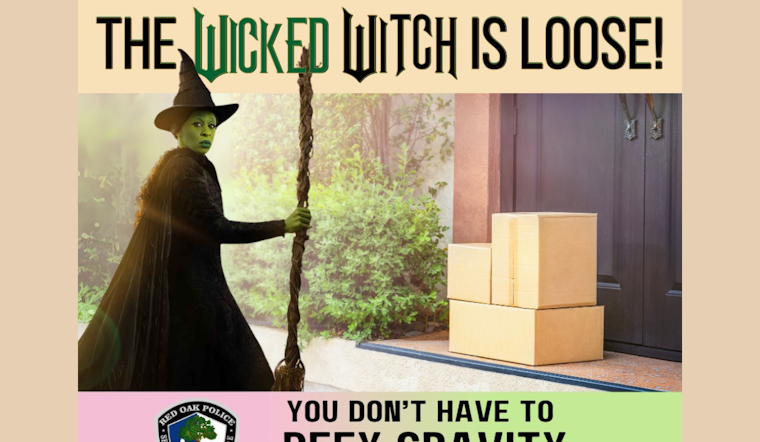 Red Oak Police Harness Holiday Lore to Combat Porch Piracy, Share Practical Anti-Theft Tips