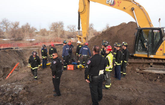 Rescue Underway for Two Trapped in Trench at Centennial Construction Site on Cherry Creek Trail