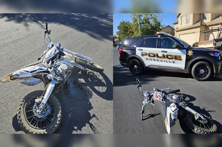 Roseville Police Arrest Dirt Bike Rider for Evading Law Enforcement on City Streets