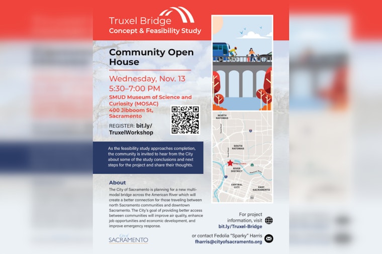 Sacramento Invites Community to Discuss Truxel Road Bridge Project Bridging Natomas and Downtown