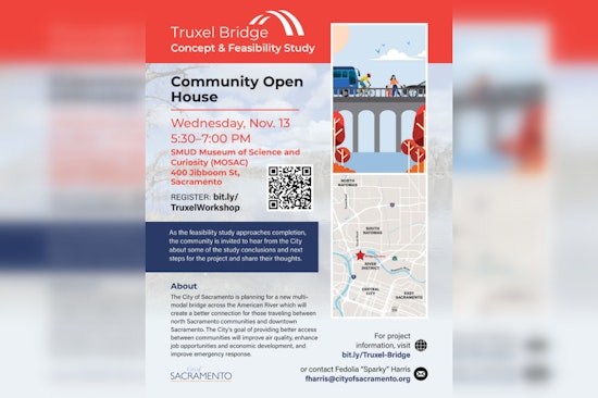 Sacramento Invites Community to Discuss Truxel Road Bridge Project Bridging Natomas and Downtown