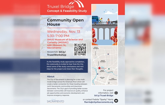Sacramento Invites Community to Discuss Truxel Road Bridge Project Bridging Natomas and Downtown