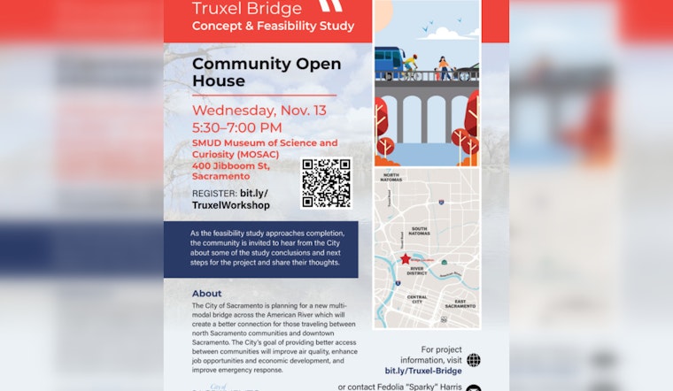 Sacramento Invites Community to Discuss Truxel Road Bridge Project Bridging Natomas and Downtown