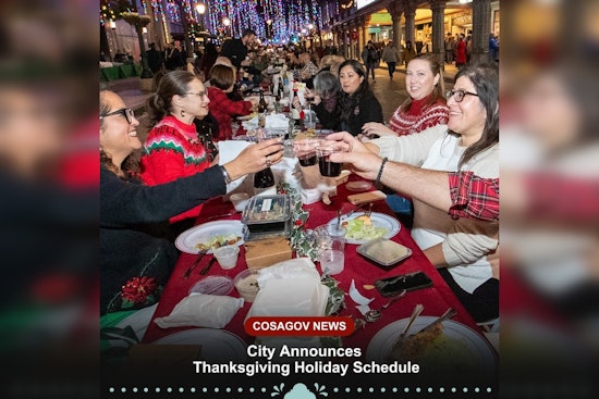 San Antonio Announces Thanksgiving Holiday Schedule for City Services, Essential Services Remain Operational