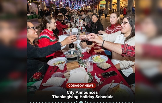San Antonio Announces Thanksgiving Holiday Schedule for City Services, Essential Services Remain Operational