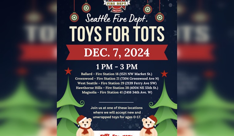 Seattle Fire Department and Marine Corps Reserves Rally Community Support for Annual Toys for Tots Drive