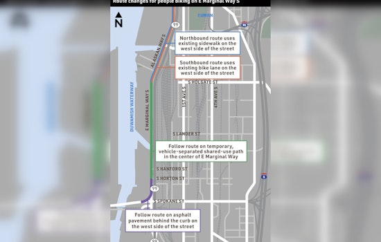 Seattle's East Marginal Way Corridor Improvement Marches On: New Detours for Cyclists and Drivers in Place