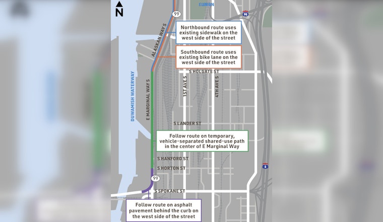Seattle's East Marginal Way Corridor Improvement Marches On: New Detours for Cyclists and Drivers in Place