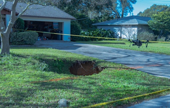 Second Sinkhole Opens Within Year on Polk County Home's Lawn, Homeowners Alerted