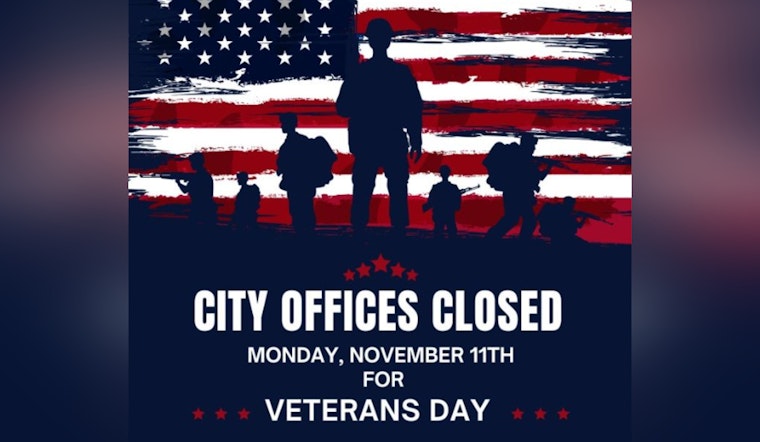 Seguin City Offices and Library to Close on Veterans Day, Garbage and Recycling Services to Operate Normally