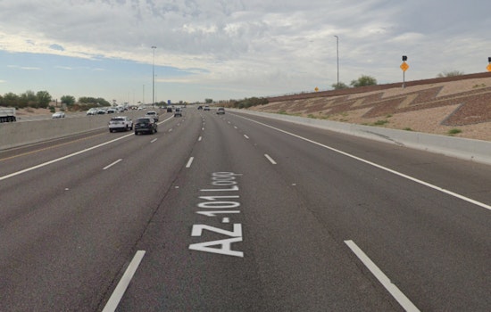 Semi-Truck Rollover Causes Major Traffic Delays on Loop 101 Eastbound Near 64th Street
