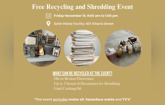St. Augustine Hosts Eco-Friendly Community Recycle Event on November 15 at Solid Waste Facility