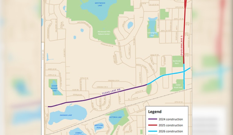 St. Louis Park Residents Invited to Discuss Cedar Lake Road Improvements at Open House Event