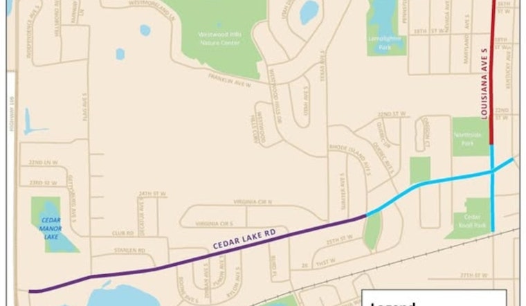 St. Louis Park Residents Invited to Open House for Cedar Lake Road and Louisiana Avenue Revitalization Project