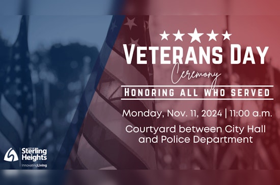 Sterling Heights to Honor Veterans with Inaugural Gulf War Memorial Unveiling on Veterans Day