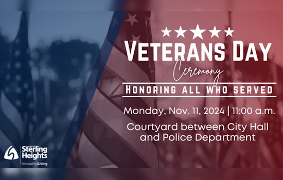 Sterling Heights to Honor Veterans with Inaugural Gulf War Memorial Unveiling on Veterans Day