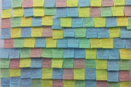 "Subway Therapy" Installation Re-Emerges in Manhattan, Offering New Yorkers Post-Election Solace on Post-It Notes