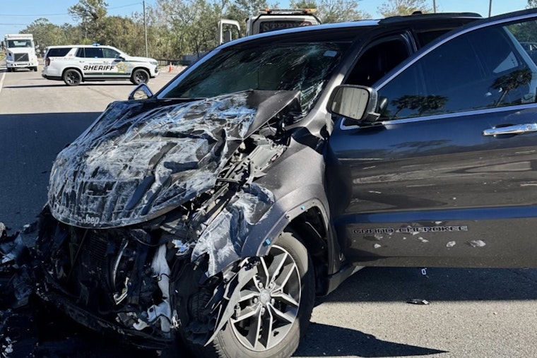 Tampa Woman Hospitalized After Semi-Truck Trailer Strikes Her Jeep on I-75 to I-4 Ramp in Hillsborough County