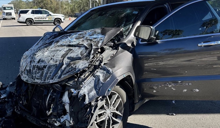 Tampa Woman Hospitalized After Semi-Truck Trailer Strikes Her Jeep on I-75 to I-4 Ramp in Hillsborough County