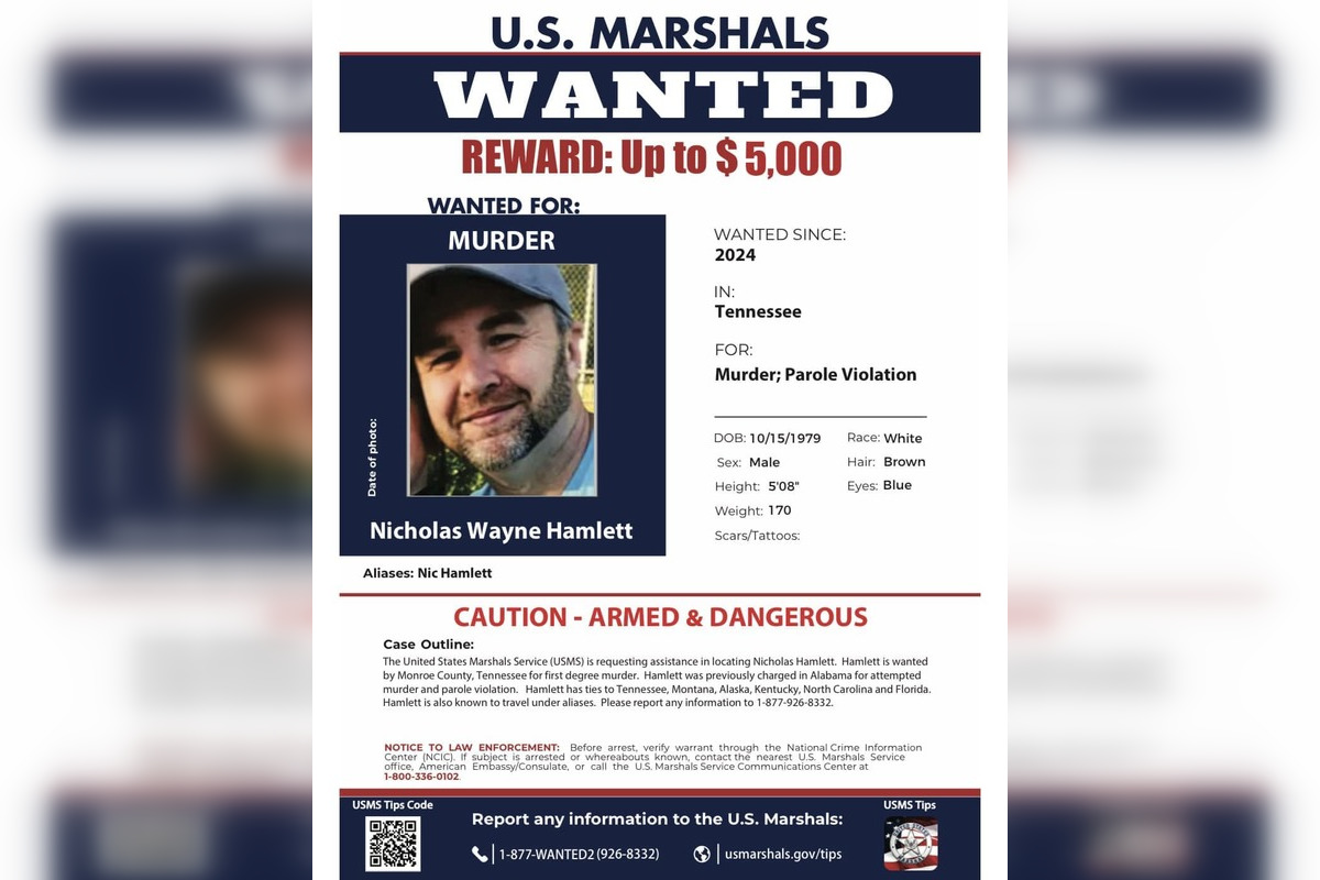 Tennessee Murder Suspect Spotted in Chapin, South Carolina as Manhunt