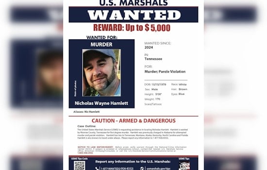 Tennessee Murder Suspect Spotted in Chapin, South Carolina as Manhunt Intensifies