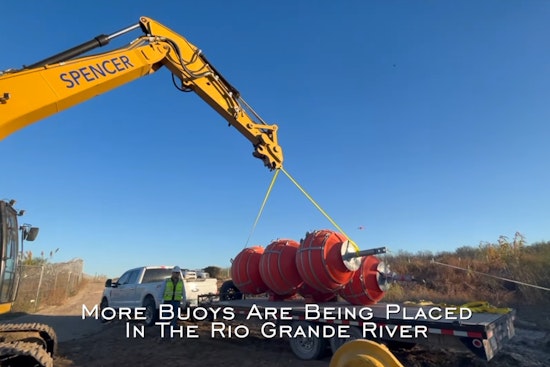 Texas Enhances Border Security as Governor Abbott Overseeing Installation of New Marine Barriers on Rio Grande