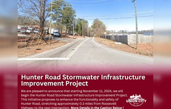 Union City Launches Major Upgrade on Hunter Road Stormwater System to Combat Flooding