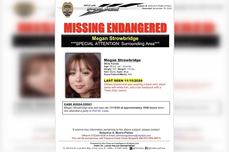 Urgent Search for Endangered Teen Last Seen at Port St. Lucie Party, Police Seek Public's Help