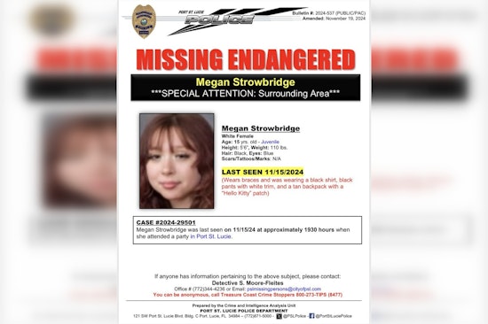 Urgent Search for Endangered Teen Last Seen at Port St. Lucie Party, Police Seek Public's Help
