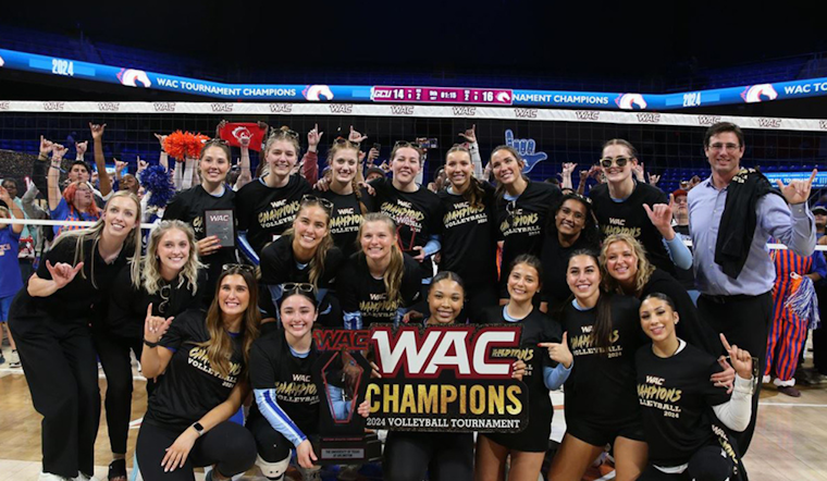 UT Arlington Volleyball Clinches WAC Championship Title in Thrilling Comeback Against Grand Canyon