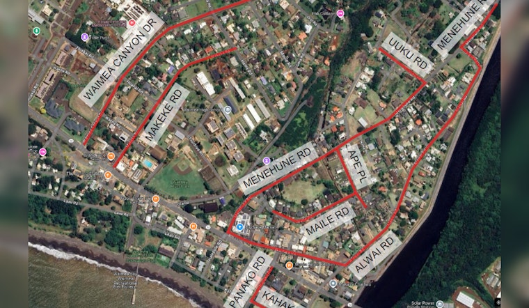 Waimea Roadwork on Hold as Wastewater System Inspection Postponed, Easing Commuter Concerns