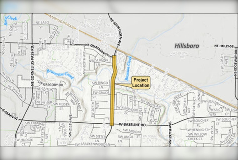 Washington County Seeks Public Input on 205th Avenue Safety and Infrastructure Improvements by Dec. 8
