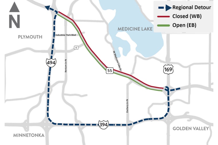Westbound Highway 55 in Minnesota Set to Reopen Saturday Night Following Weather-Induced Closure
