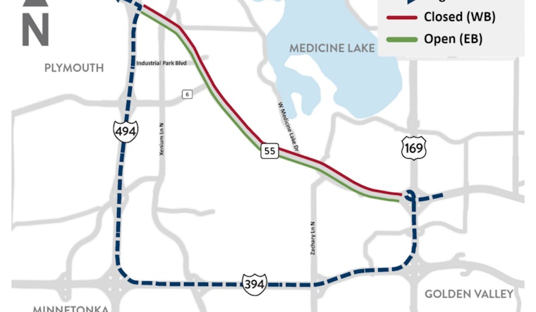 Westbound Highway 55 in Minnesota Set to Reopen Saturday Night Following Weather-Induced Closure