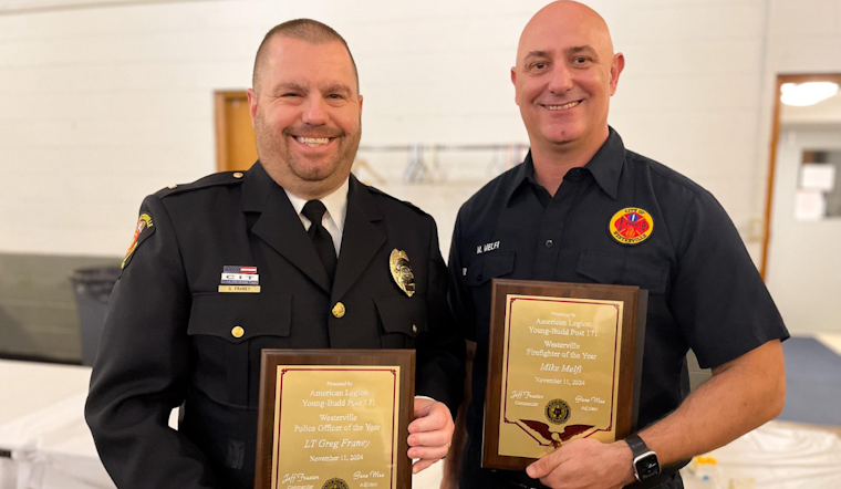 Westerville Honors Local Heroes: Lt. Greg Franey and Firefighter Mike Melfi Awarded for Outstanding Service