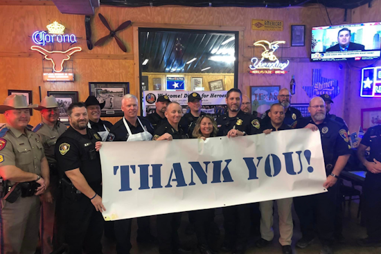 White Settlement and River Oaks Police Departments Join Forces Supporting Injured Officers at "Dining with Heroes" Event
